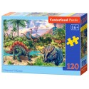 Puzzle 120 el. Dinosaur Volcanos - Dinozaurowe wulkany