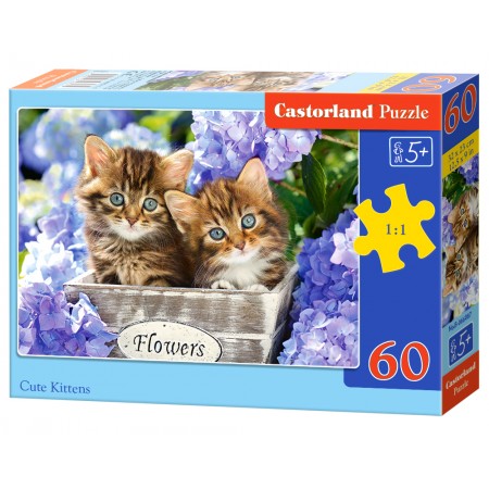 Puzzle 60 el. Cute Kittens - Urocze kotki