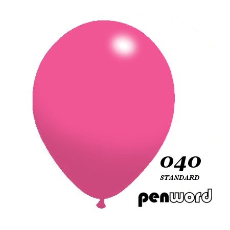 Balon standard 10" różowy 100szt.
