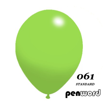 Balon standard 10" zielony 100szt.