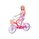 Lalka Anlily na rowerze