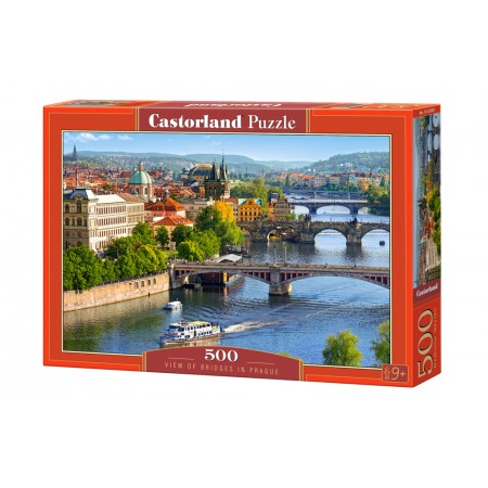 Puzzle 500 el. View of Bridges in Prague - Widok na mosty w Pradze