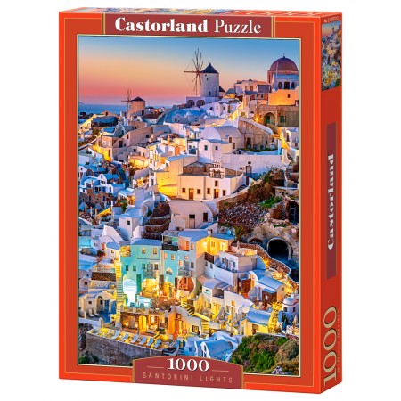 Puzzle 1000 el. Santorini Lights - Oświetlone Santorini
