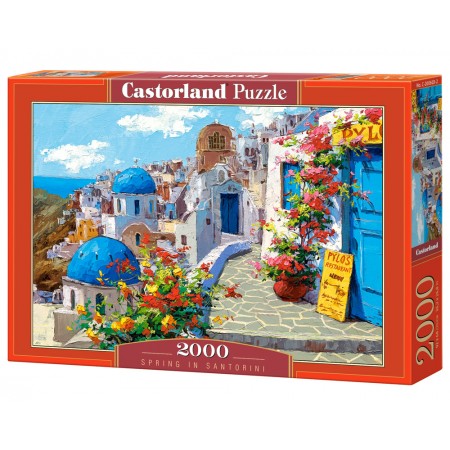 Puzzle 2000 el. Spring in Santorini - Wiosna w Santorinii