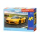 Puzzle 120 el. Yellow Sportscar - Żółte auto sportowe