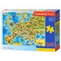 Puzzle 100 el. Mapa Europy