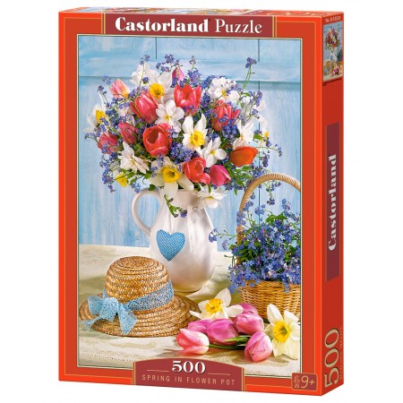 Puzzle 500 el. Spring in Flower Pot - Wiosna w wazonie