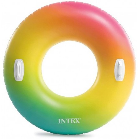 Kolorowe duże koło do pływania 119 cm 58202